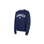 Nike X MLB koost&ouml;&ouml; kapuutsiga pusa New York Yankees &uuml;mmarguse kaelusega Moodne kirjaga Vabaaja pikkade varrukatega Laste pusa Tumesinine 3Z3B7NMBS-NYY S