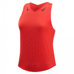 Nike Aeroswift Dri-FIT ADV Mugav Hingav Kiiresti Kuivav V-kaelusega &Uuml;hev&auml;rviline Spordip&uuml;ksid Naiste Topid Helepunane TumePunane Must FN2505-696 M