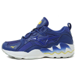 Mizuno Wave Rider 1 Kangas Nahk &Uuml;mar Varvas Paelad Libisemiskindel Vastupidav Hingav Madal L&otilde;ige Vabaaja Jalan&otilde;ud Unisex Tossud Tume Sinine D1GA182627 42