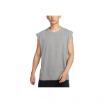 Nike Quick-Dry varrukateta joogikootud spordis&auml;rk pehme kerge &uuml;mmarguse kaelusega tanktop meeste toppi Light-Smoke-Grey DM7824-077 XL