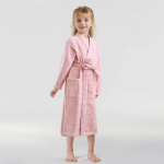 Drizzle Laste Puuvillane Kapuutsiga Kiirkuiv Vahvel Vannituba L (Height 120-140cm)