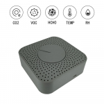 Tuya ZigBee intelligentne &otilde;hukvaliteedi monitor 5-in-1 Air Housekeeper HCHO CO2 VOC temperatuuri ja niiskuse detektor Toetab hall