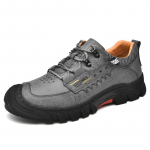 S&uuml;gised Ehtsad Nahast Kingad Meeste V&auml;lisjalatsid Kulumiskindlad Matkasaapad Vabaajas Tossud Meeste Jalatsid Kingad Mehed Zapatos Hombre 38 hall v&auml;rv