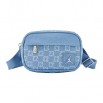 Jordan Monogram Puuvillane Crossbody Kott Tavaline Unisex Denim Sinine Jordan II6453-412 denim sinine v&auml;rv