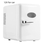 4L Mini Kaasaskantav S&uuml;gavk&uuml;lmik Multifunktsionaalne K&uuml;lmik Kosmeetika Mask Joogid &Uuml;hiselamu V&auml;rskuse K&uuml;lmik Auto Kodu Kasutus white