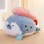 40 cm armas Sushi Seal Palus m&auml;nguasi, elutruu t&auml;idisega meresaarmas pehme nukk loominguline magamispadja padi s&uuml;nnip&auml;evakingitus 40cm sinine