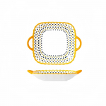 1 tk keraamiline ruudukujuline kahe k&auml;epidemega serveerimisalus, Jaapani salati taldrik, k&ouml;&ouml;gin&otilde;ud, Itaalia pasta taldrik 9 inches