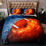 Palli tr&uuml;kkimine Tekikate King Size Jalgpall Korvpall Sport Voodipesukomplekt Kahekohaline &uuml;hekordne kodutekstiil 70x133cm 2pcs