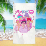 K-POP R&auml;tikud D-Demon-Hunters Mikrokiud Liivavastane Kiiresti Kuivav Vannir&auml;tik Parimad S&uuml;nnip&auml;evakingitused T&uuml;drukutele Naistele Ujumispeoks 70x140cm&1pc
