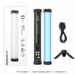 Soonpho P13 RGB LED Video Valgustuspulk Statiiviga 2500K-8500K CRI 95+ Fotostuudio K&auml;eshoitav Toruvalgusti Foto Stuudio jaoks