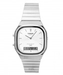 Casio Vintage Analoog-Digitaalne Roostevaba Teras H&otilde;bedane sihverkvarts AQ-240E-7A Unisex K&auml;ekell