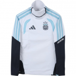 Adidas Argentina meeskonna m&auml;ngija versioon &Uuml;mmargune kaelus Soe Hingav L&otilde;tv Pikkade varrukatega Jalgpallis&auml;rk Meeste topid JY7040 S