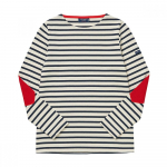 Saint JameS Bojan Triibuline K&uuml;&uuml;narnukiga S&uuml;damekujuline Plaaster Naiste S Pikkade Varrukate T-s&auml;rk 8649 8649 ECRU MARINE (38)