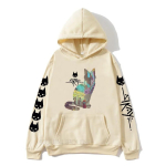 Stray Game StrayCat Meeste Huppar S&uuml;gis Talv Dressipluus Mehed Naised Mood Br&auml;ndi Disain &Uuml;le suurusega Pullover Mehed Fliisist Hupparid XL beige