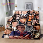 Joe Keery Steve Harrington Pehme Pl&uuml;&uuml;sist Tekk, Flanellist Tekk Visketekk Elutoa Magamistoa Voodi Diivani Pikniku Katteks Lastele 50x60in