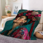Multikas F-Frida ART K-kahlo Tekk Soe Ja Pehme Sobib Magamistuppa Elutuppa Diivanvoodile Kontorisse Reisimiseks Telkimiseks 30x40in