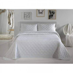 Couvre-lit - Pierre Cardin - Blanc C4 - 105 cm - Uni - Lavable valge