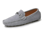 Korea stiilis suuremate m&otilde;&otilde;tudega mokassiinid - Ehtne nahast k&auml;sitsi &otilde;mmeldud meeste slip-on kingad kevadeks/suveks 5088 39 hall v&auml;rv