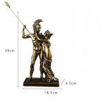 Retro-vaigist skulptuur Kreeka m&uuml;toloogilistest tegelastest Kodu kaunistus Laua kaunistused S&otilde;jajumal Ares ja Veenuse kuju K&auml;sit&ouml;&ouml;