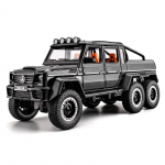 1/20 Mercedes Benz AMG G63 6X6 Maastiku-SUV Sulamist Metallist Valatud Auto Mudel Heli ja Valgusega Suur T&auml;iskasvanu Kingitus Poisis&otilde;brale Kogumiseks must