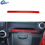 Red Co-pilot Passenger Dash handle Strip Decor Trim for Jeep Wrangler JK 11-17
