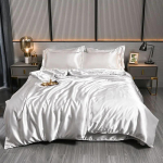 Luksuslik 100% siidist voodipesukomplekt tekikoti komplektiga Kahekohaline King Queen Suuruses Voodikatte komplekt 4 tk Voodikate Voodipesu komplektid 150x200cm 3 pcs set