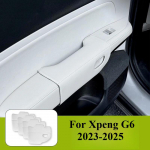 For Xpeng G6 -2025 Car Door Handle Cover Leather All Inclusive Door Handle Anti dirty Protection Pad Interior Accessories Beige 4PCS