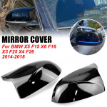 for BMW X3 X4 X5 X6 2014 2015 2016 2017 2018 Rear View Side Mirror Cover F25 F26 F15 F16 Carbon fiber pattern Accessories must