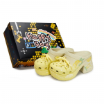 Crocs Siren Clog 811 Valmistatud Sidrun Mikro Suhkur Eriline Kingakarp Sidruni Eluj&otilde;ud M&auml;nguline Graffitiga Augud Kingad Unisex Sama Beež Roheline 37-38