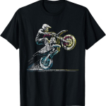 Mootorrattas&otilde;itja Retro Mootorratas Motokross T-s&auml;rk XXXXXL mitmev&auml;rviline