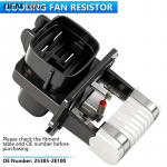 Mootori jahutusventilaatori takisti 25385-2E100 Hyundai Sonata Santa Fe Kia Sorento Optima 2.4L 3.5L 2010-2013 jaoks