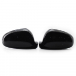 For VW Golf MK5 GTI Jetta 5 (Glossy Black ) carbon fiber Passat B6 B5.5 Side Wing Mirror Covers Caps Sharan Golf Plus EOS gloss black