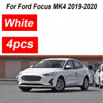 Painted For Ford Focus ST-Line MK4 Accessories  4PCS Front Mud guards Splash Guards Rear Fenders Flares Car Accessories valge