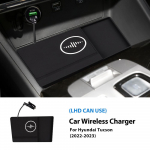 15W Kiirlaadimisega Autojuhtmeeslessa Hyundai Tucsoni jaoks Kaunistus Telefonikiirlaadija Hoidja Tarvikud Left Hand Drive
