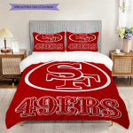 San Francisco 49ers Muster Voodipesu Tekikomplekt Tekikate Padjap&uuml;&uuml;r Kodukaunistus S&uuml;nnip&auml;evakingitus (1 * tekikott + 2 * padjap&uuml;&uuml;ri, ilma s&uuml;damikuta) 135x200cm