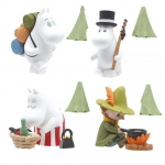 Takara Tomy Arts MOOMIN Matkamaskott Moomini orus x T&auml;ielik komplekt 4 Gachapon Kapselm&auml;nguasja (Edasim&uuml;&uuml;k)