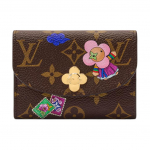 Louis Vuitton Rosalie Korea Piiratud V&auml;ljaanne Kuldne Br&auml;ndi Maskott Aksessuaar Kaetud L&otilde;uend M&uuml;ndikott Naiste Rahakott Pruun Roosa M26626 Box(Basic Set+Box)