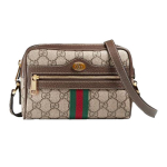 Gucci Ophidia Mini kott GG Supreme Unisex Kotid Beež 517350-96IWS-8745 Basic Set (Bag+Dust Bag)