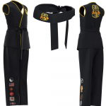 Longwei Laste Taekwondo Cobra Karate Treeningriided Treeningriided L&uuml;hikeste varrukatega Anime Cosplay 110