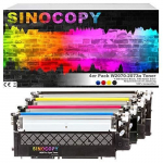 SinoCopy Lot de 4 toners avec puce &eacute;quivalent de HP W2070A, 117A pour imprimante Color Laser 150 150A 150NW I MFP 178 178NW 178NWG 1