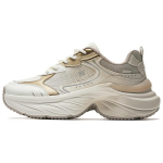 Anta Cloud Rising Abrasion Resistant Breathable Abrasion Resistant Breathable Low top Chunky Sneakers Women's Ecru Gold 122538882-2 35.5