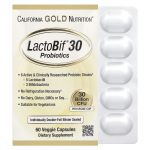 California Gold Nutrition, LactoBif 30 Probiootikum, 30 miljardit CFU, 60 taimekapslit