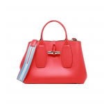 Longchamp Le Roseau &Uuml;hev&auml;rviline triip &Otilde;larihm Bambusest pandlaga Nahast kandekott Ostukott Crossbody &Otilde;lakott Keskmine Naiste tote 10095HCN545 Basic Set (Bag+Dust Bag)