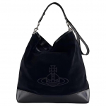 Vivienne Westwood Saturni logo Reguleeritav Eemaldatav &Otilde;larihm Suede Vasikanahast Kandekott Naiste kandekotid Must 41030003L001VN403 Basic Set (Bag+Dust Bag)