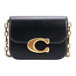 Coach Idol 21 Kuldne Logo Magnetiline Sulgur Nahast Crossbody &Otilde;lakott V&auml;ikesed Naiste kotid Must CW648-B4BK Basic Set (Bag+Dust Bag)