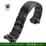 Casio G-SHOCK MTG-B3000 jaoks Silikoonist kellarihmad MTG B3000 vaik Kummist kellarihm Muudetud roostevabast terasest Adapterid &Uuml;hendaja For MTG-B3000 black