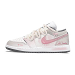 Jordan Air Jordan 1 Leather Slip Resistant Abrasion Resistant Slip Resistant Abrasion Resistant Low top 553558-152(Team963-) 38