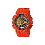 Casio Dragon Ball Z Kahekordse N&auml;idikuga Seeria Meeste Kellad Must GA-110JDB-1A4PR Black Dial and Orange Band