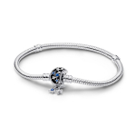 Pandora s&auml;rav disain 925 h&otilde;be klaas kuupmeetriline tsirkoonium k&auml;ev&otilde;ru Unisex k&auml;ev&otilde;ru 592819C01 Box,16