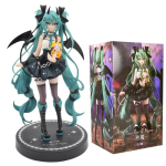 V&auml;ike Kuradike Hatsune Miku Tume Ingli Pesukaru Anime Mudel PVC Lauapealne Kuju Kaunistus Laua Kaunistus Anime F&auml;nnidele Esmaklassiline Kvaliteet gray